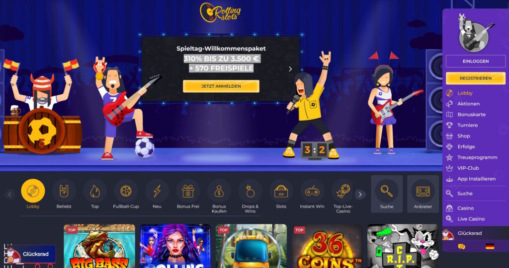 rolling slots casino startseite bonus