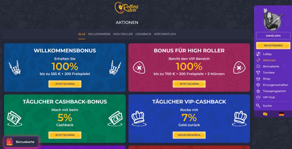 Rolling Slots Bonus