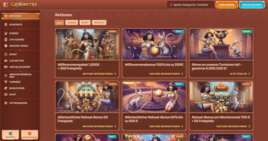 Cleobetra 6 Cleobetra Bonus