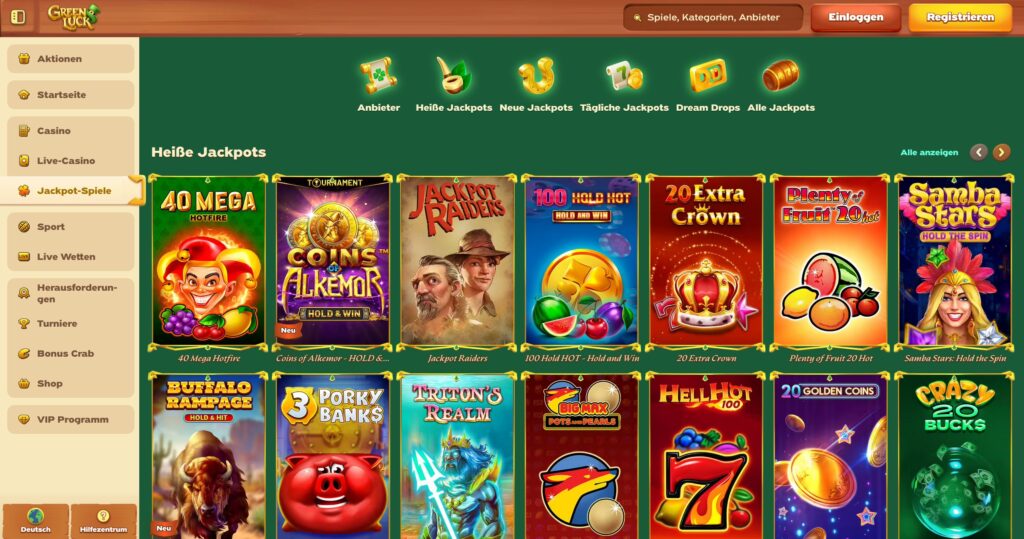 Greenluck 2 Greenluck Casino Jackpots