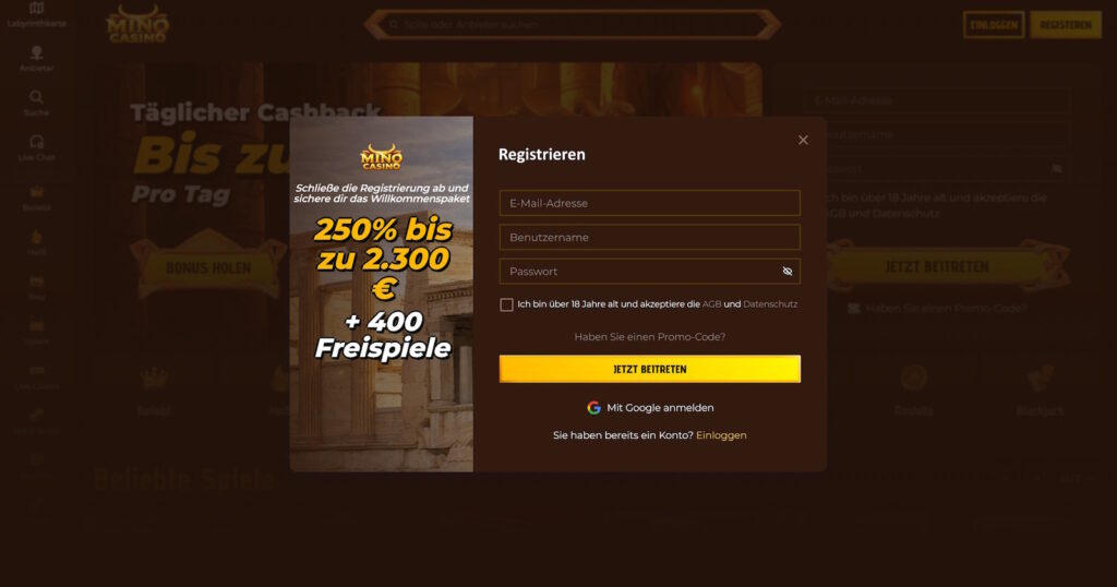 Mino Casino 7 MinoCasino Registrieren