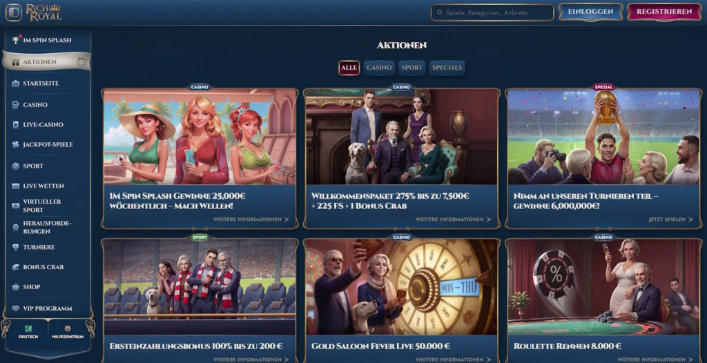 Rich Royal 9 Rich Royal Casino Bonusangebote
